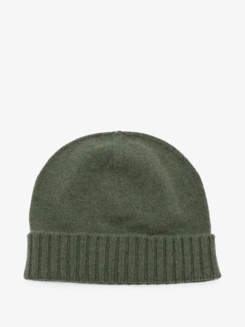 Malo ribbed-trim beanie hat