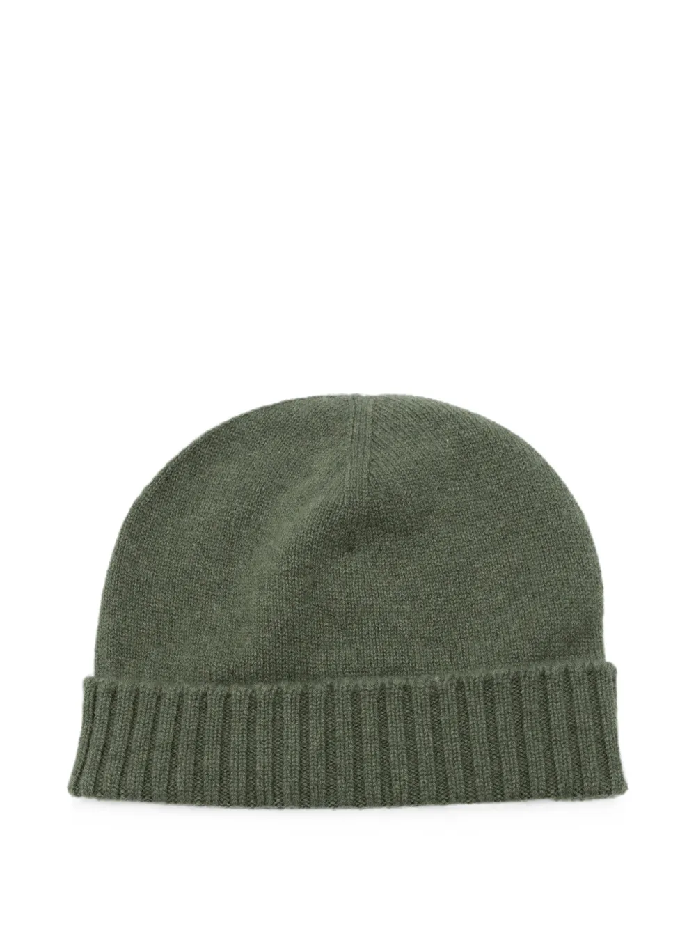 Malo ribbed-trim beanie hat Groen