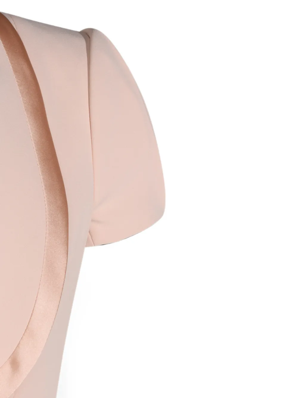 Elisabetta Franchi Geplooide mini-jurk met satijnen afwerking Roze