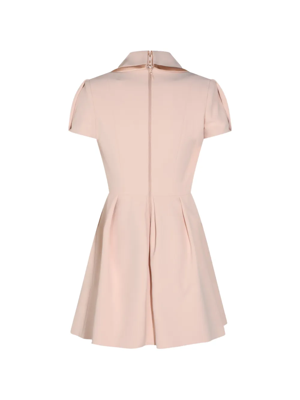 Elisabetta Franchi Geplooide mini-jurk met satijnen afwerking Roze