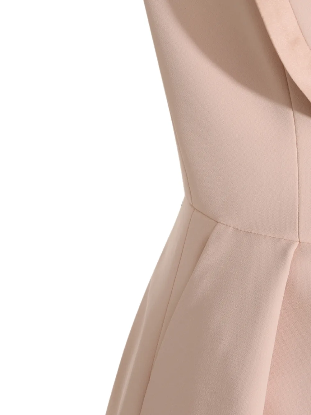 Elisabetta Franchi Geplooide mini-jurk met satijnen afwerking Roze