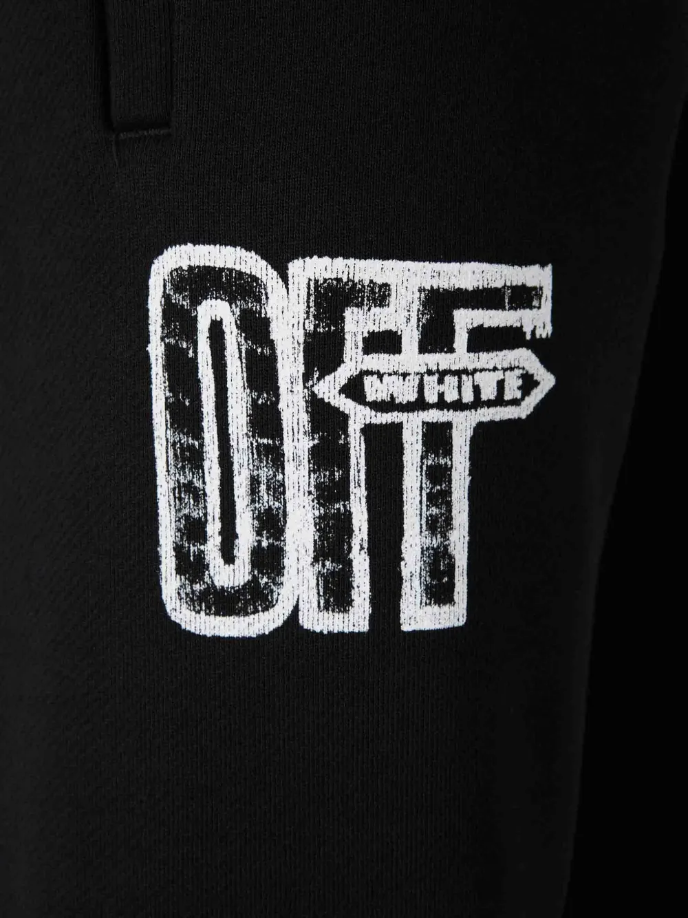 Off-White Motion Arrow trainingsbroek met omgeslagen logoprint Zwart