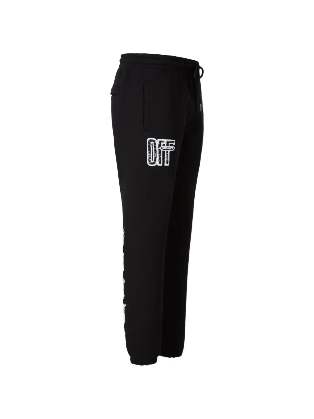 Off-White Motion Arrow trainingsbroek met omgeslagen logoprint Zwart