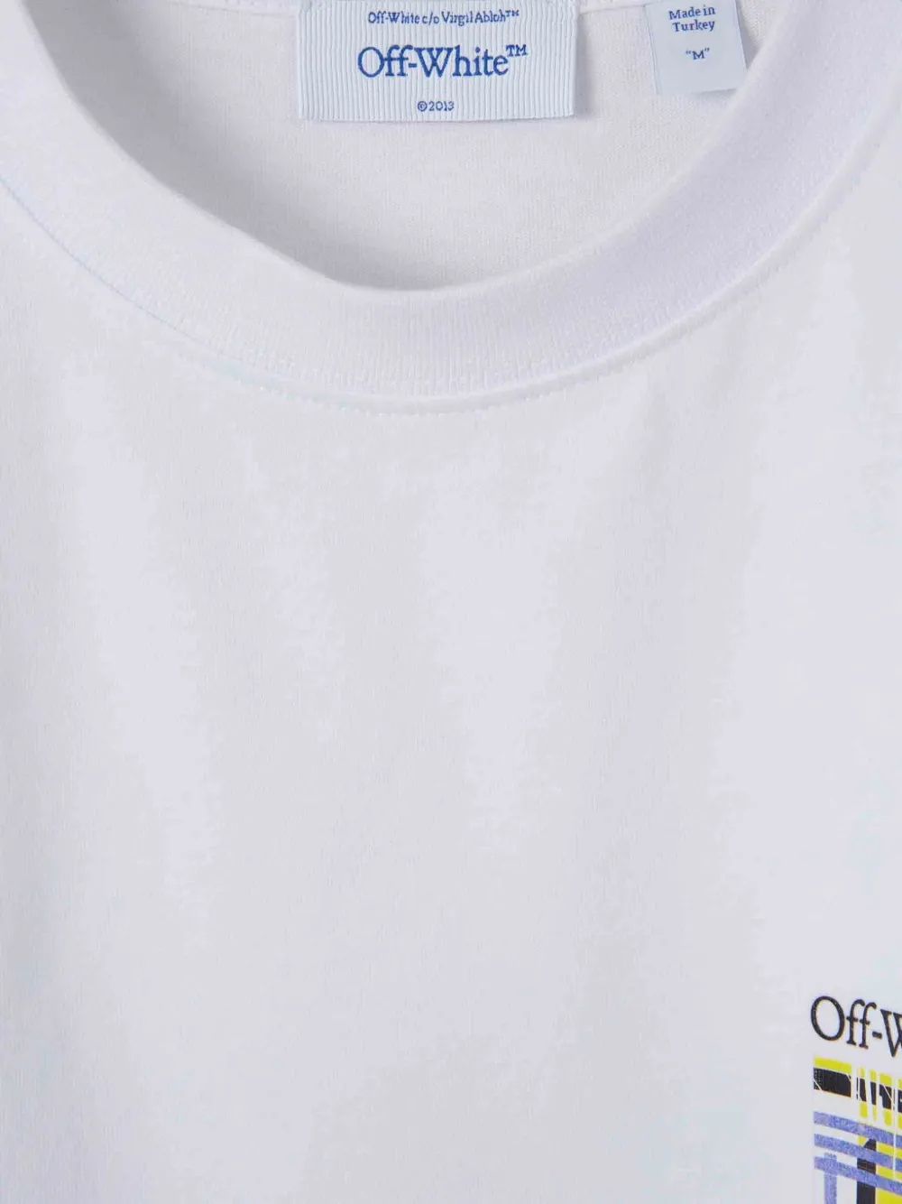 Off-White T-shirt met pijlprint Wit