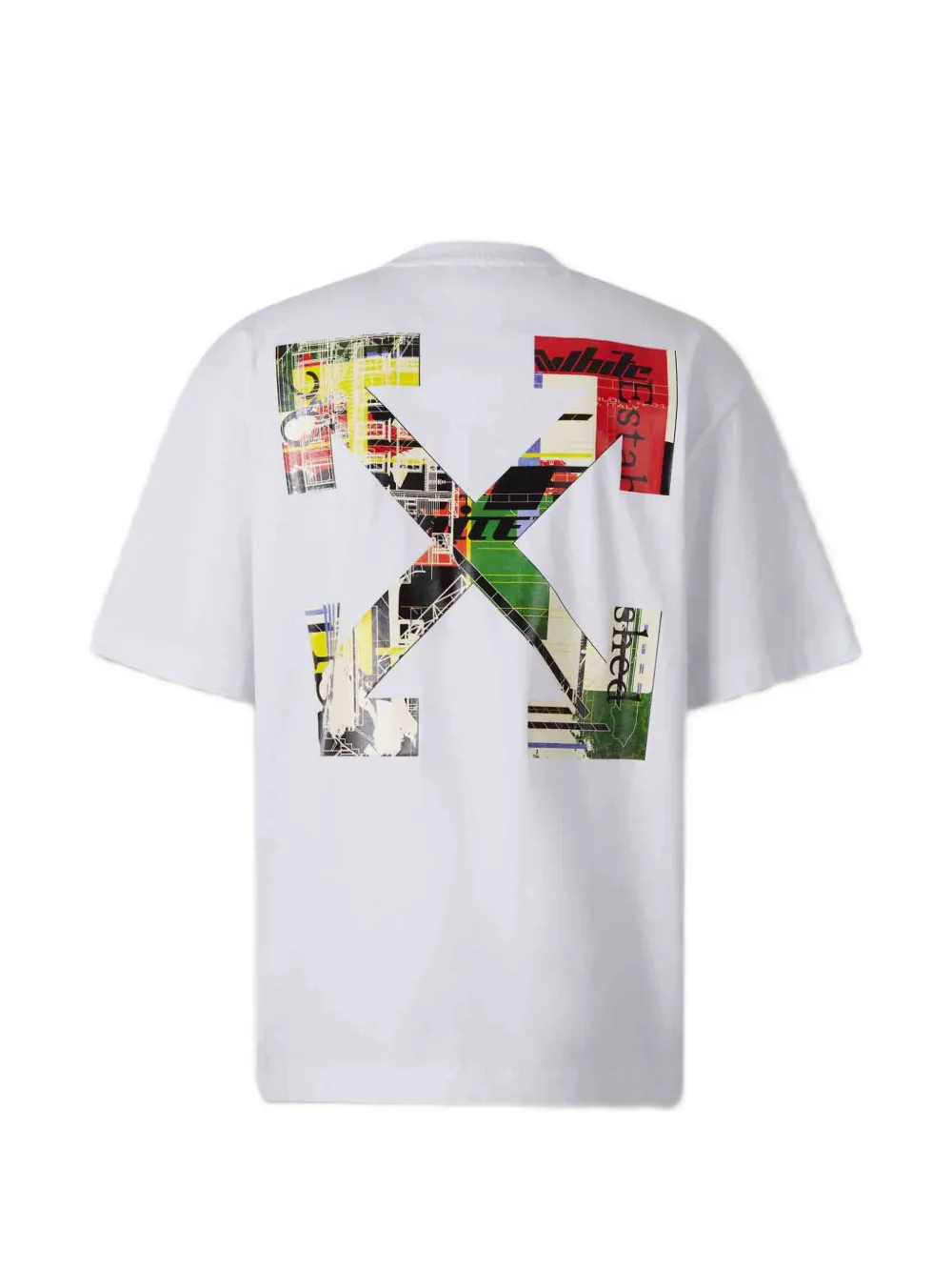 Off-White T-shirt met pijlprint Wit