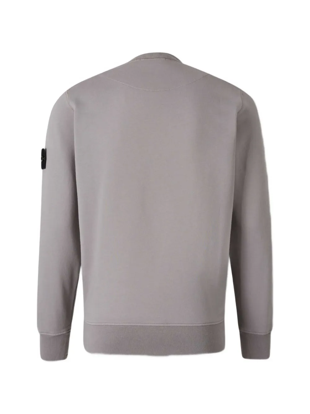Stone Island 6100060 fleece sweater met katoenen print Grijs