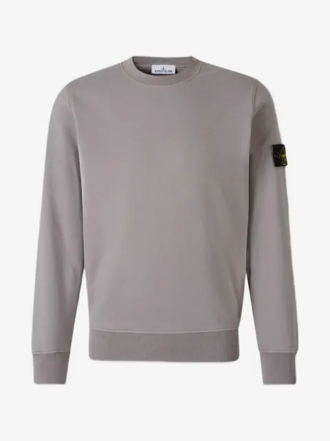 Stone Island 6100060 organic cotton fleece sweatshirt