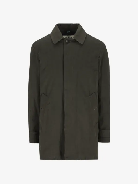 Camplin button-fastening single-breasted coat