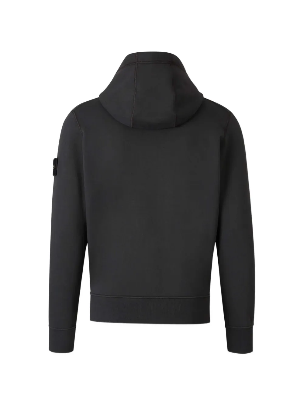 Stone Island Hoodie met logopatch Zwart