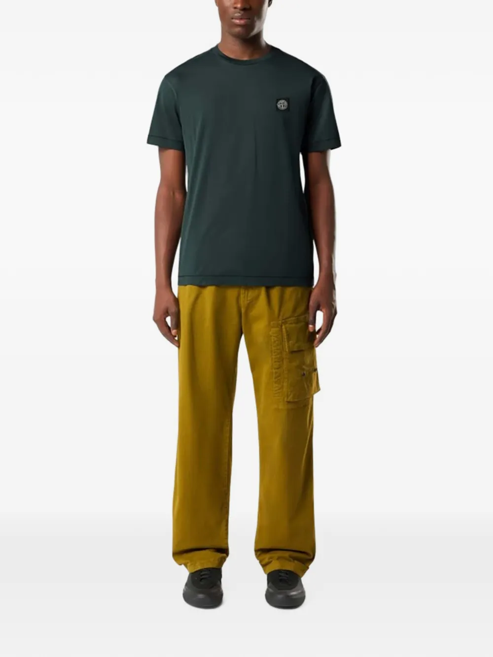 Stone Island 2100027 60 2 katoenen jersey T-shirt Groen