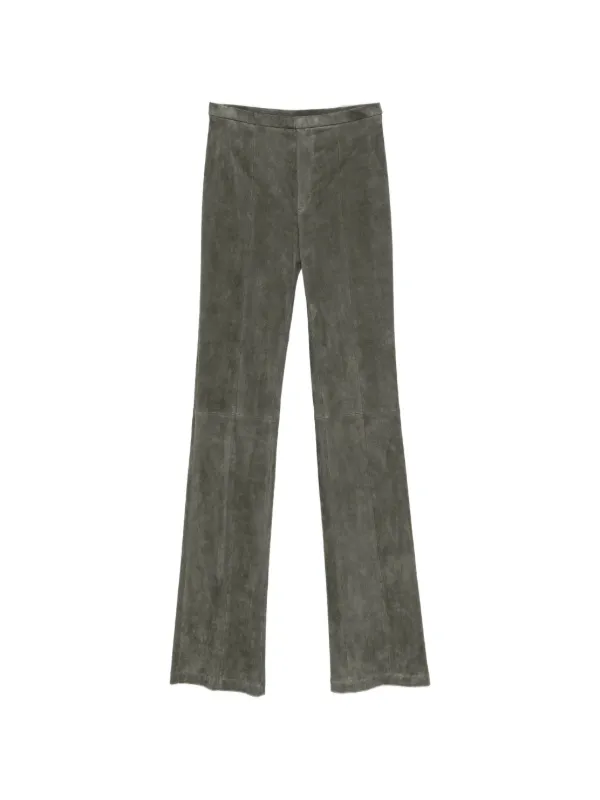 Stouls Icham Suede Trousers in Green