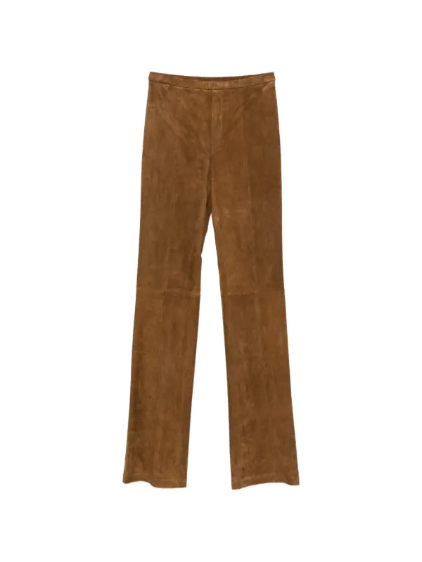 Stouls Icham Suede Trousers in Brown