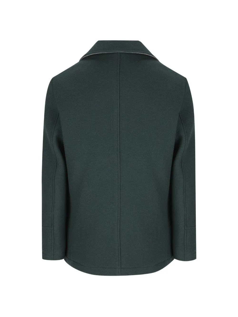 Camplin Sailorjas met gekerfde revers en dubbele rij knopen Groen