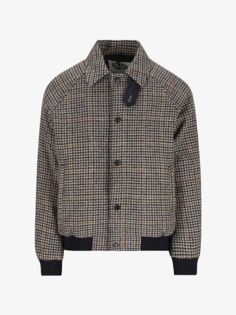 Camplin check-print single-breasted coat