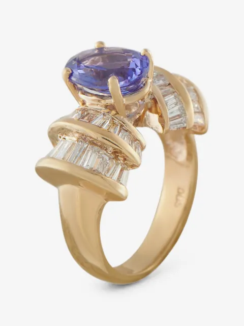 LB Exclusive tanzanite and diamond ring