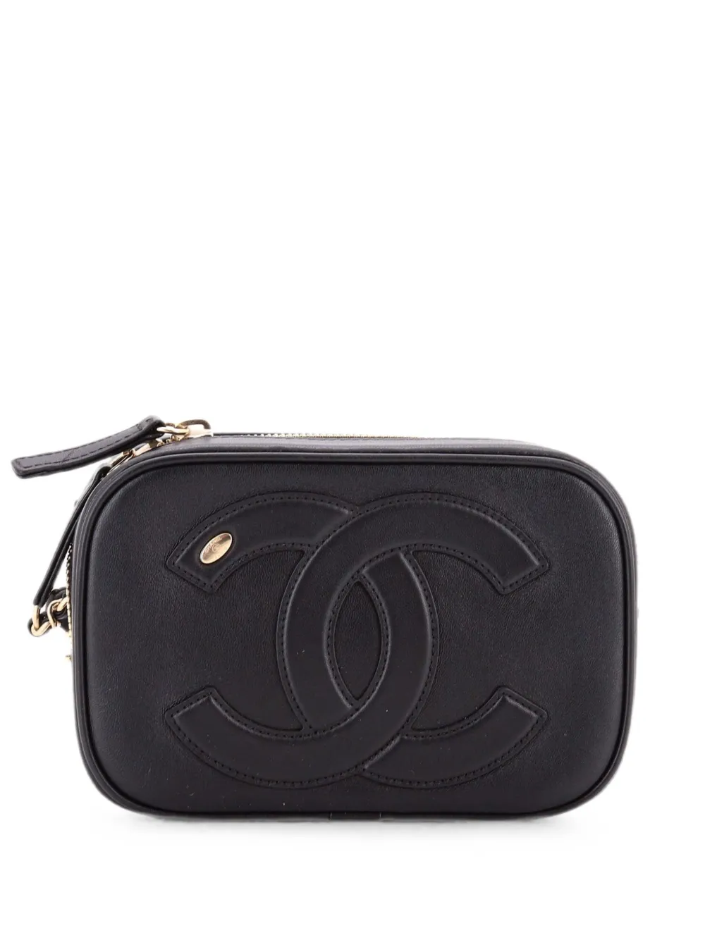 CHANEL Pre-Owned CC Mania Zip Around Lambskin belt bag - Black