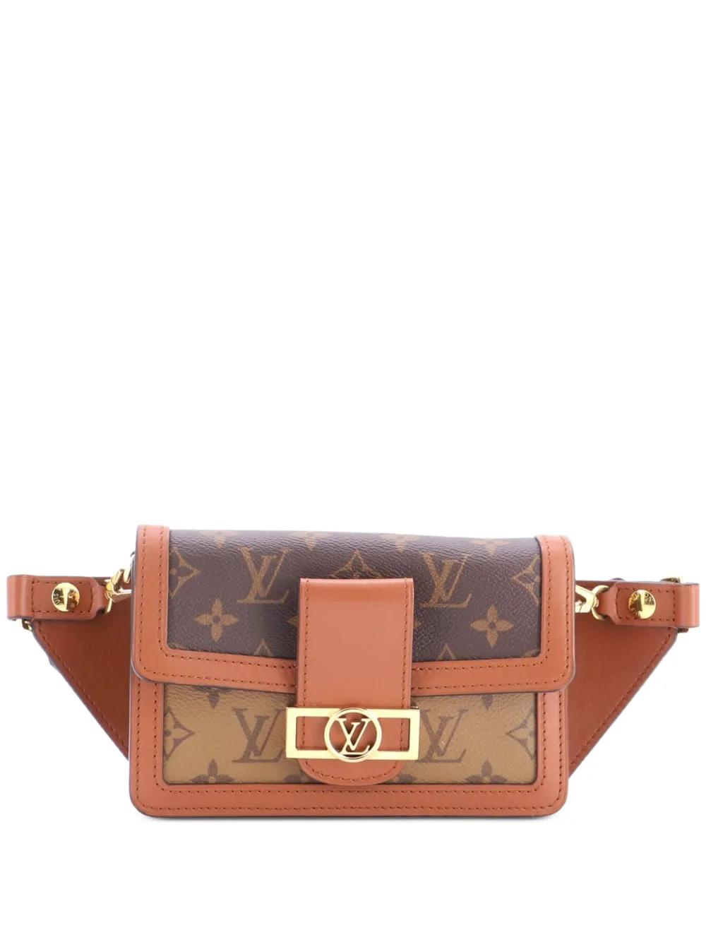 Louis Vuitton Pre-Owned Dauphine Bumbag Reverse Monogram Canvas belt bag - Brown
