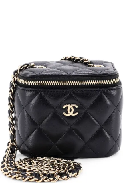 CHANEL Pre-Owned Classic Vanity Case with Chain Quilted Lambskin Mini crossbody bag