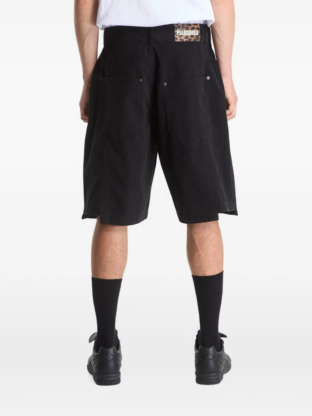 Pleasures Clash shorts met vlakken Zwart