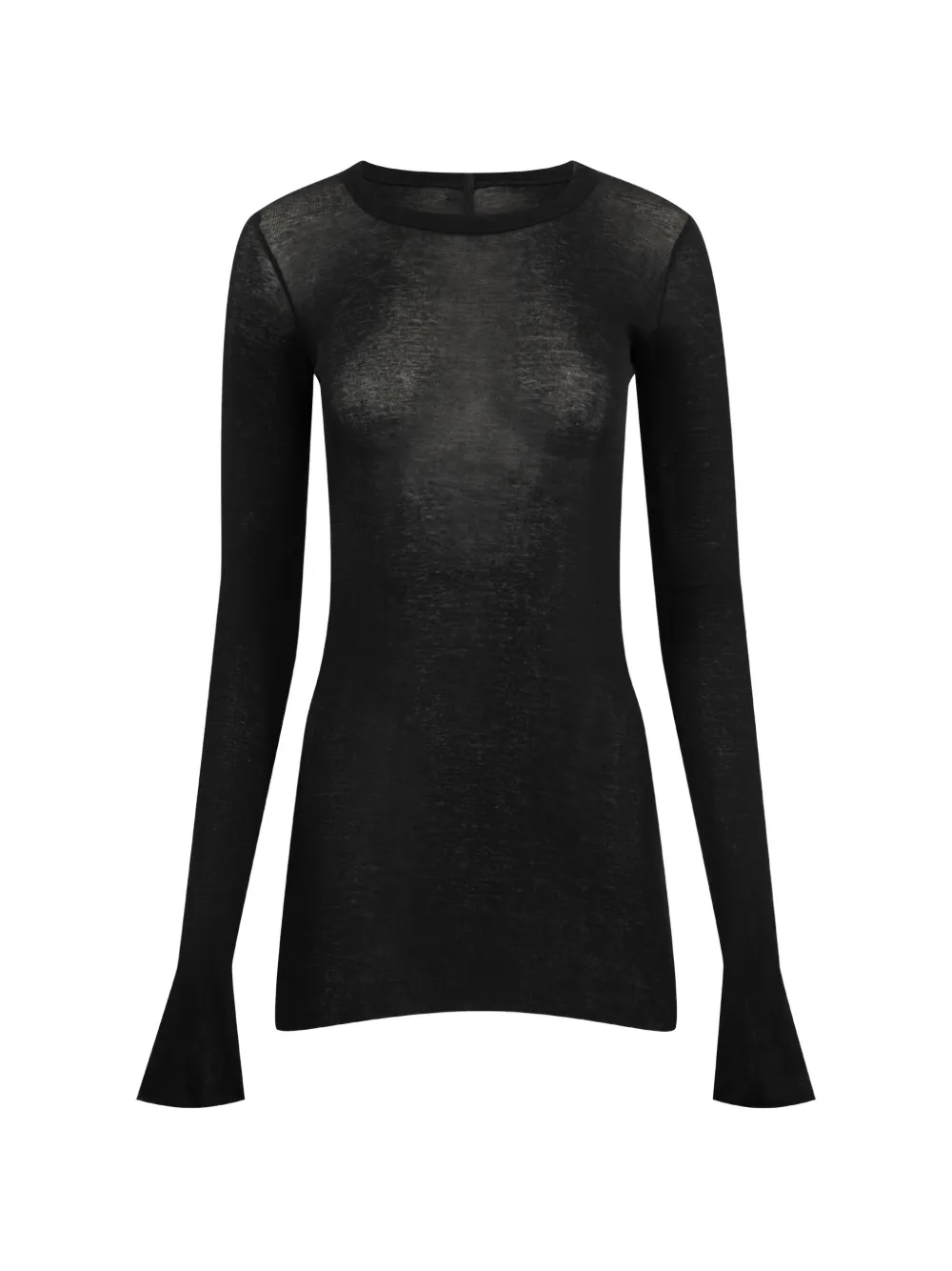 Rick Owens ribbed long-sleeve T-shirt - Nero