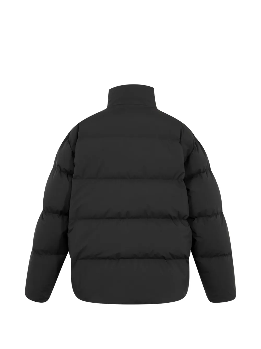 Saint Laurent Donsjack met hoge hals Zwart