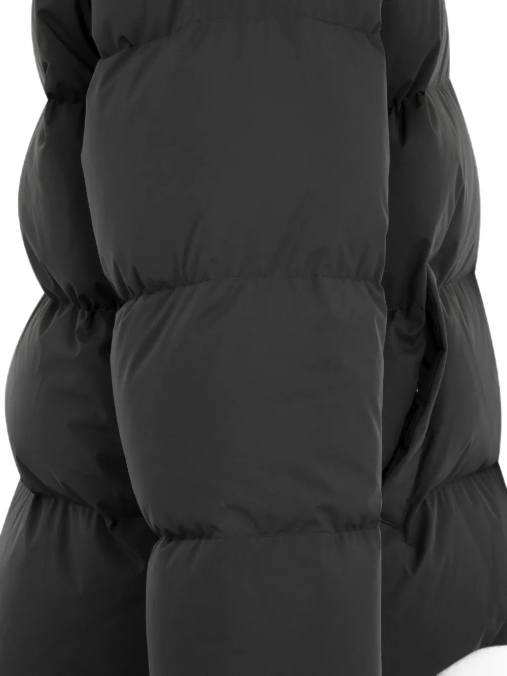 Saint Laurent Donsjack met hoge hals Zwart