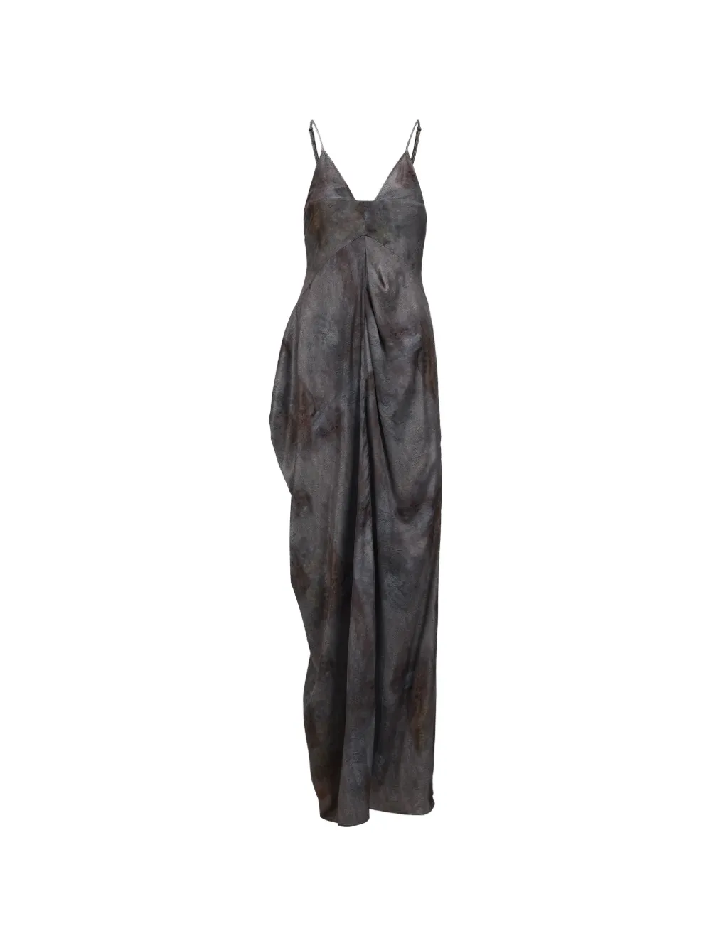 ELYWOOD ombré draped asymmetrical maxi dress