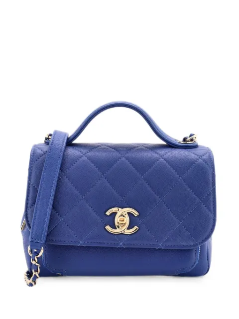 CHANEL Pre-Owned Business Affinity Flap Bag Quilted Caviar Small shoulder bag