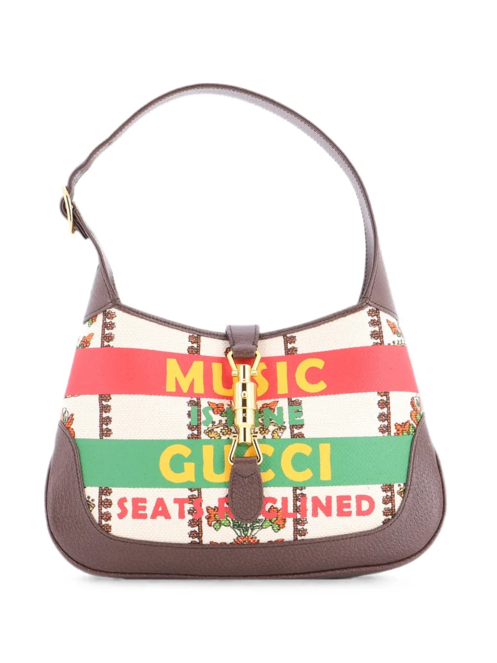 Gucci Pre-Owned Kleine 100 Jackie 1961 Limited Edition Tasche aus Canvas - Braun