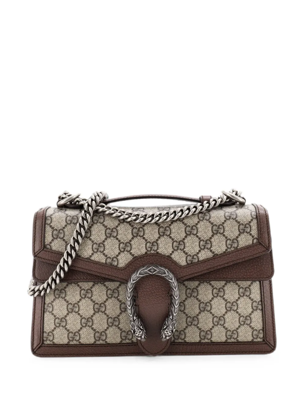 Gucci Pre-Owned Kleine Dionysus Satchel-Tasche aus beschichtetem GG-Canvas - Braun