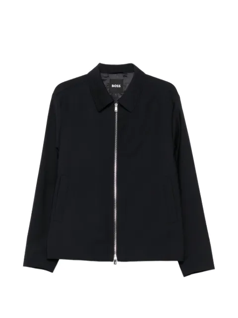 BOSS zip-up collared jacket