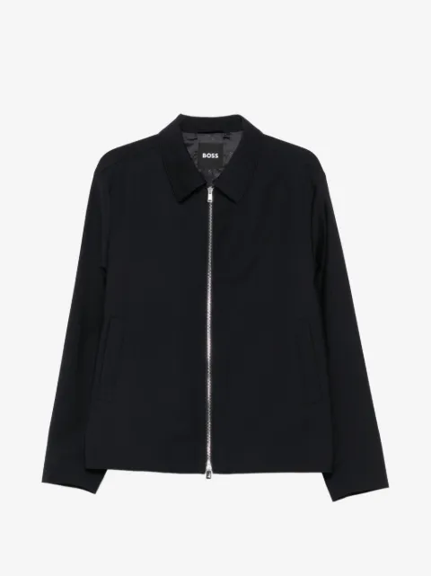 BOSS zip-up collared jacket
