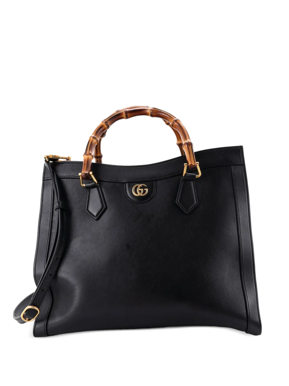Gucci Pre-Owned Diana NM Bamboo Handle Leather Medium tote bag - Black