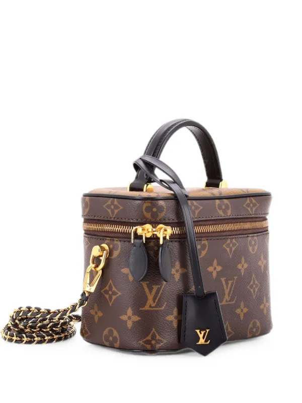 Louis Vuitton ボディバッグ ブラウン Louis Vuitton Pre-Owned Vanity Handbag Reverse Monogram Canvas PM