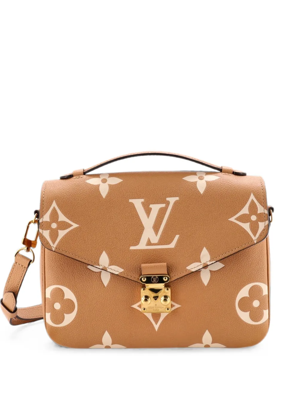 Louis Vuitton Pre-Owned Borsa a tracolla Pochette Metis Monogram Empreinte Giant bicolore - Marrone