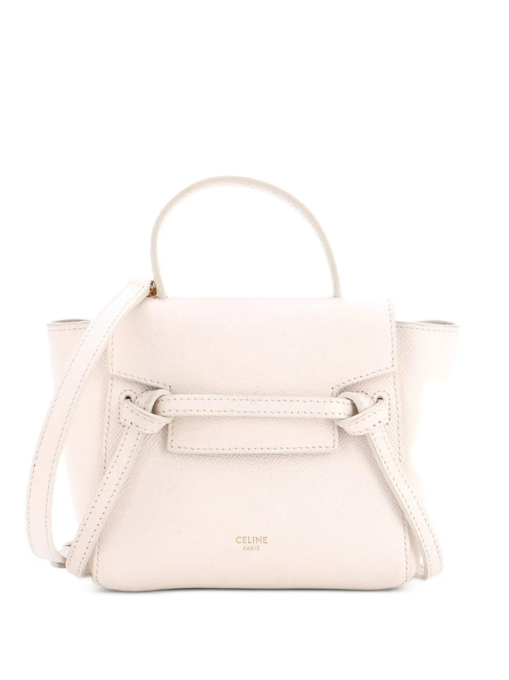 Celine Pre-Owned Belt Bag Textured Leather Pico shoulder bag - White