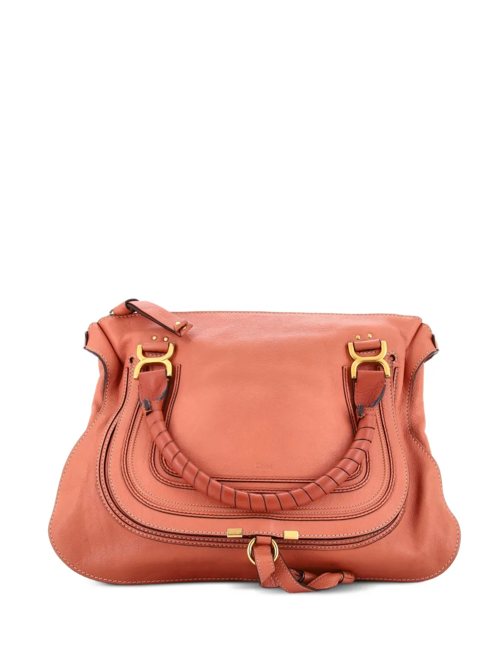 Chloé Pre-Owned Borsa a spalla Marcie grande in pelle - Rosa
