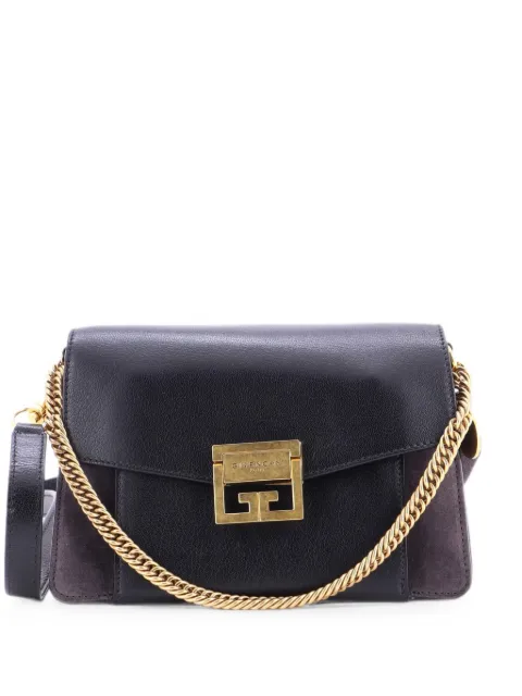 Givenchy Pre-Owned GV3 플랩 백 레더 스웨이드 스몰 크로스 백