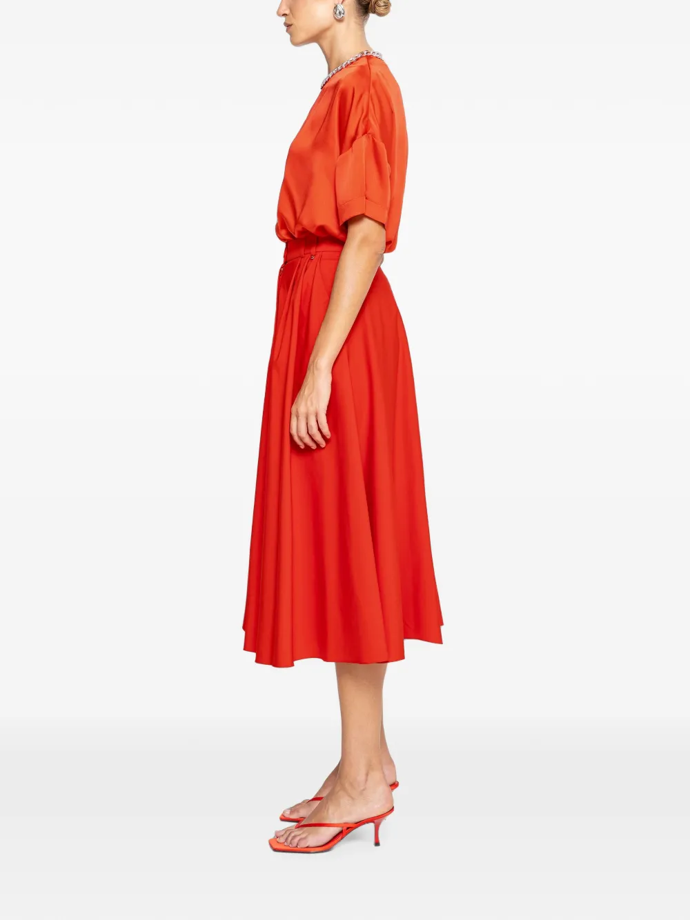NISSA Top met kettingdetail Rood