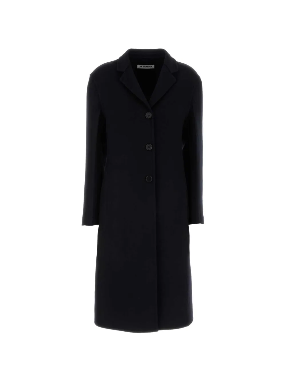 Jil Sander single-breasted notched-lapels coat - Nero