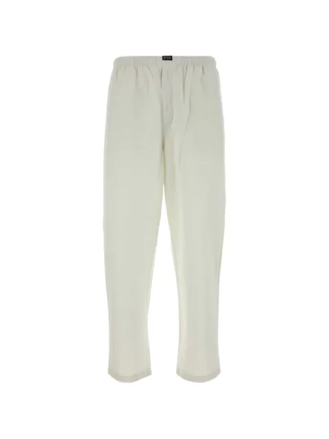 Prada elasticated-waist logo-patch trousers