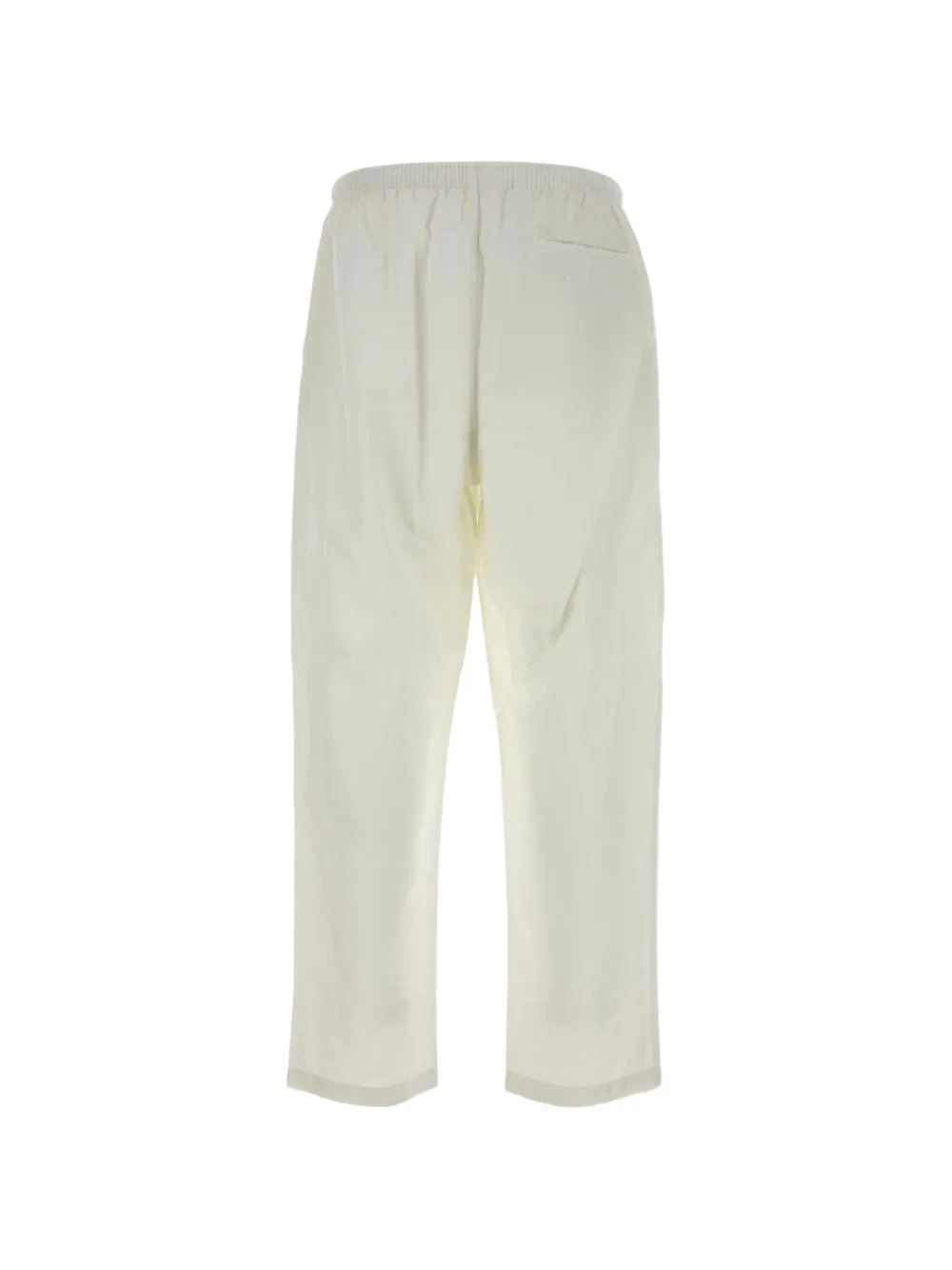 Prada Broek met elastische taille en logopatch Wit