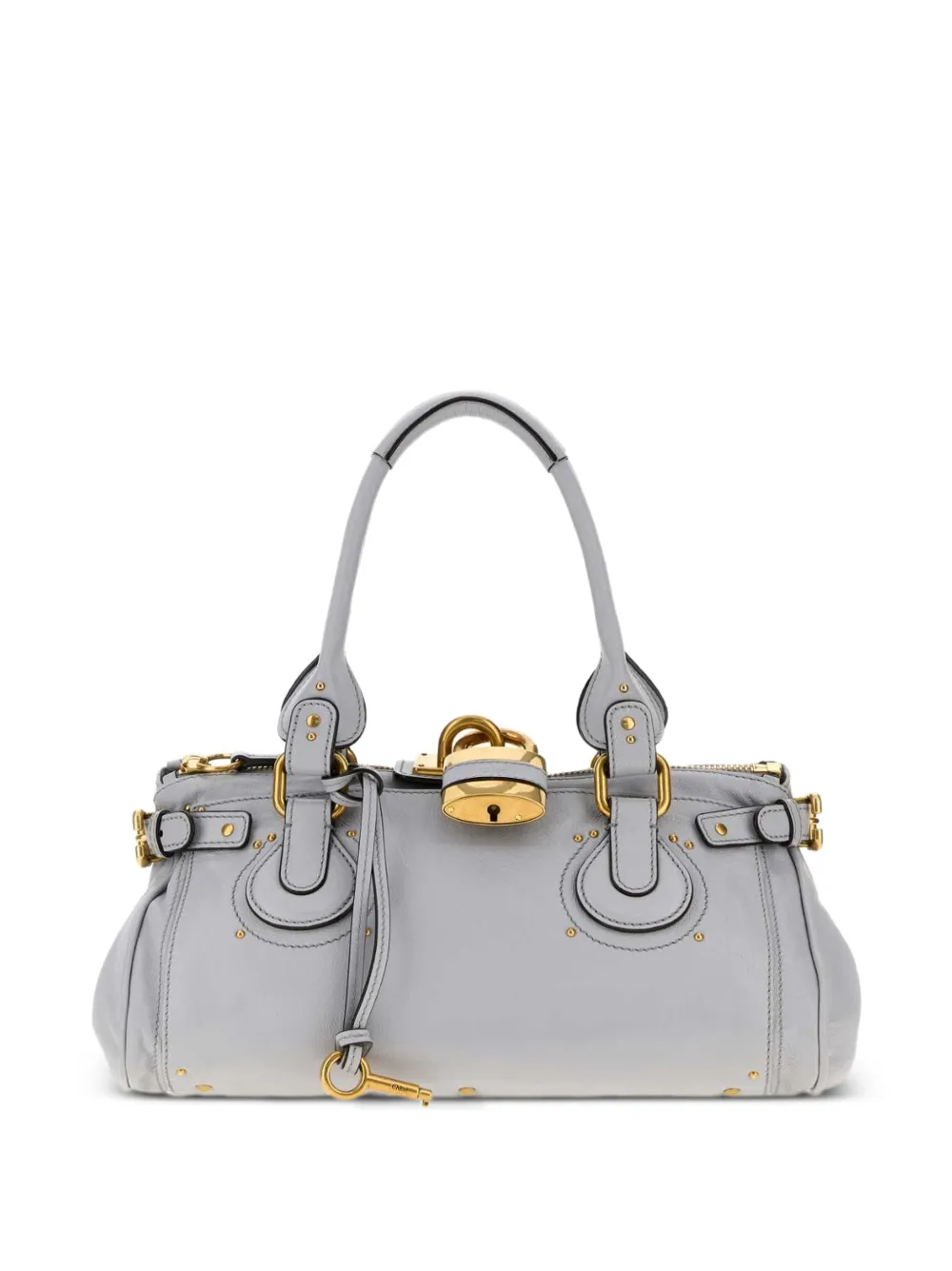 Chloé Paddington bag in grained leather Grijs