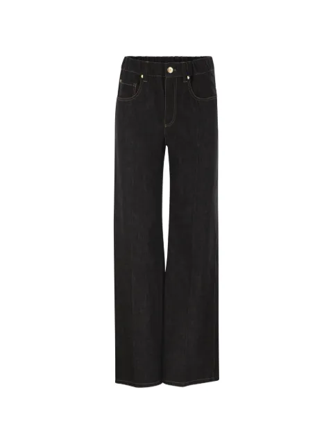 Brunello Cucinelli wide-leg cotton denim jeans