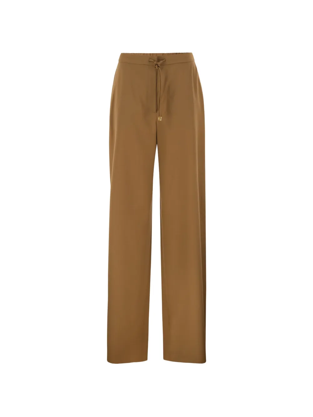 Max Mara drawstring wide-leg trousers - Brown