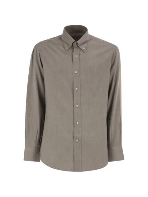 Brunello Cucinelli button-down box-pleat shirt