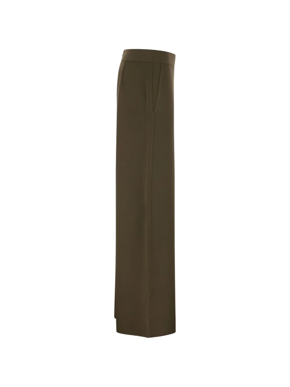 Max Mara Broek met wijde pijpen Groen