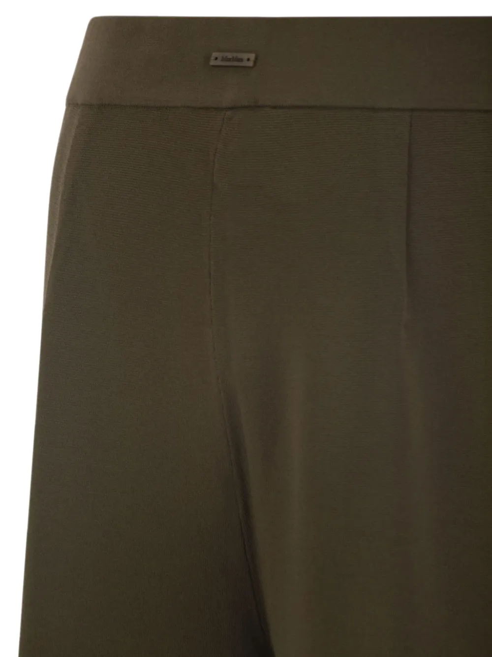 Max Mara Broek met wijde pijpen Groen