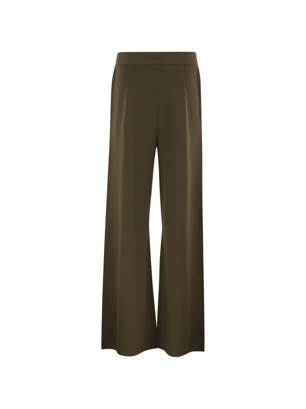 Max Mara Broek met wijde pijpen Groen