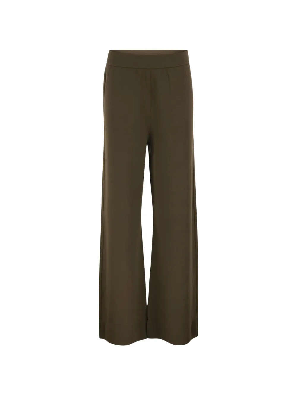 Max Mara wide-leg knit trousers - Green